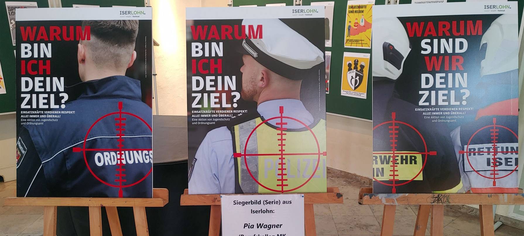 Plakataktion in Iserlohn
