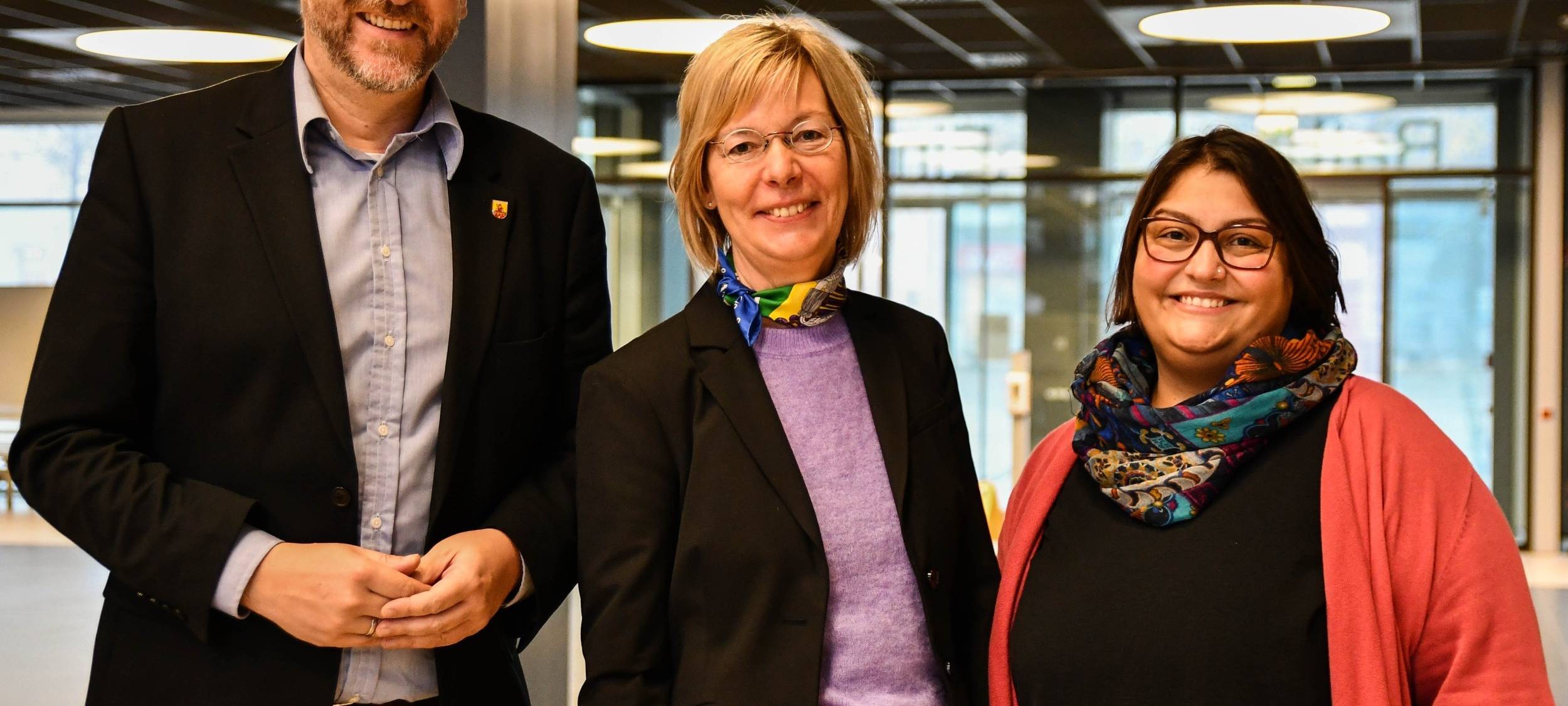 Stehen unter Beschuss der CDU im Märkischen Kreis: Sebastian Wagemeyer Klaudia Scheer und Sara Stocola vom Brückenbauerbüro in Lüdenscheid.