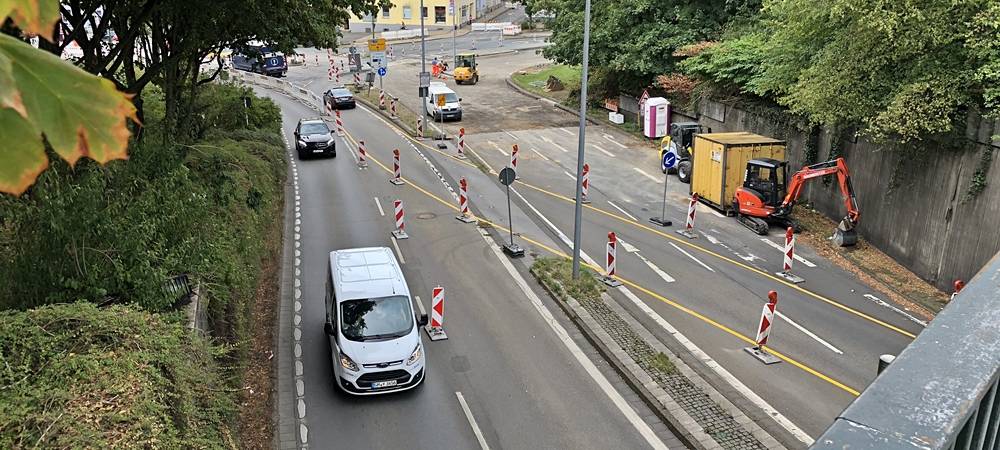 Bauarbeiten Tunnelröhren Lüdenscheid
