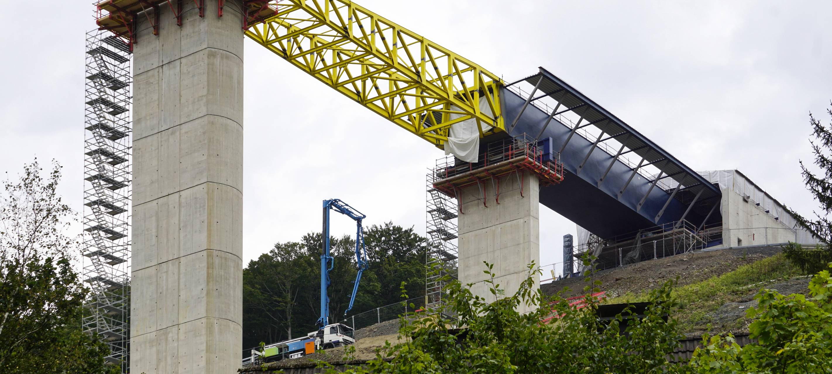 Arbeiten an A45-Brücke im Zeitplan