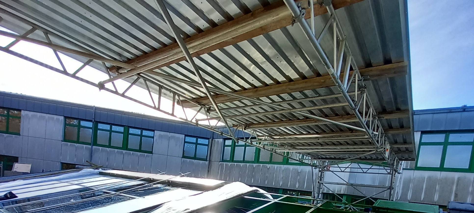 Sanierung Glasdach Adolf-Reichwein-Gesamtschule Mensa