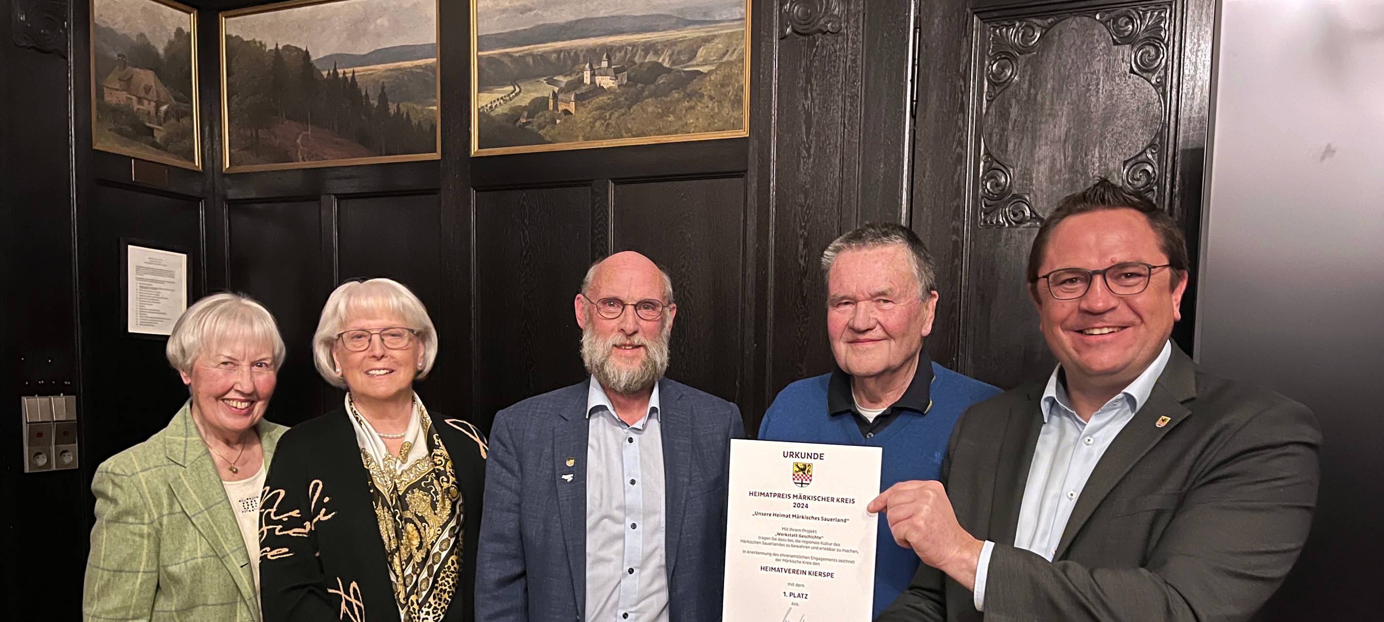 Heimatpreis für Heimatverband Kierspe