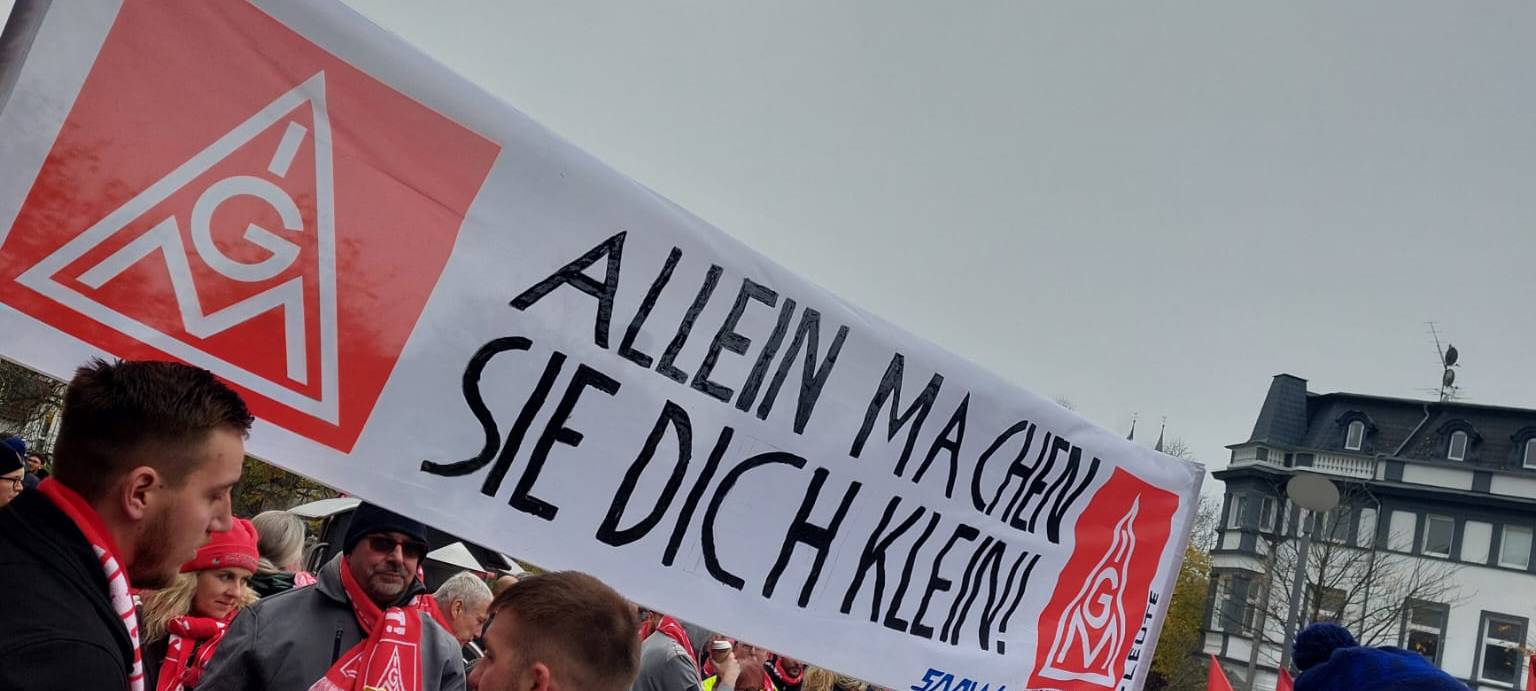 Warnstreiks in der Metall- und Elektroindustrie