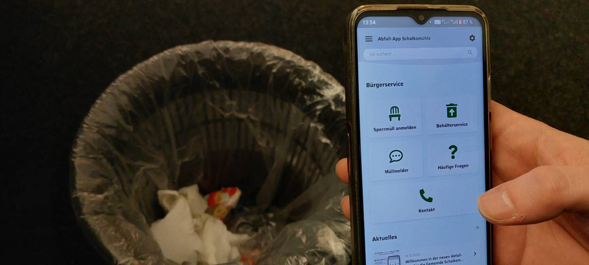 Neue Abfall-App in Schalksmühle