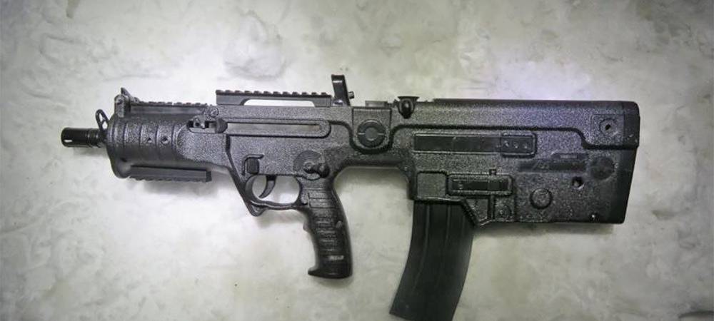 Eine der sichergestellten Waffen vom Videodreh in Kierspe