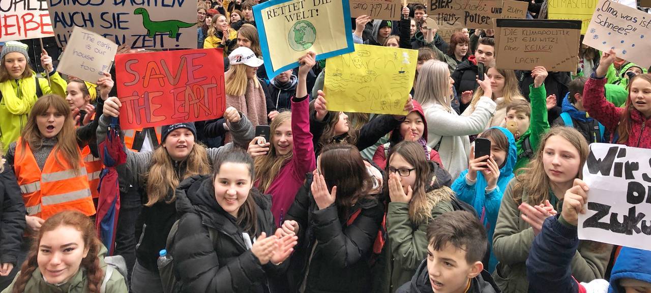 Für's Klima auf die Straße