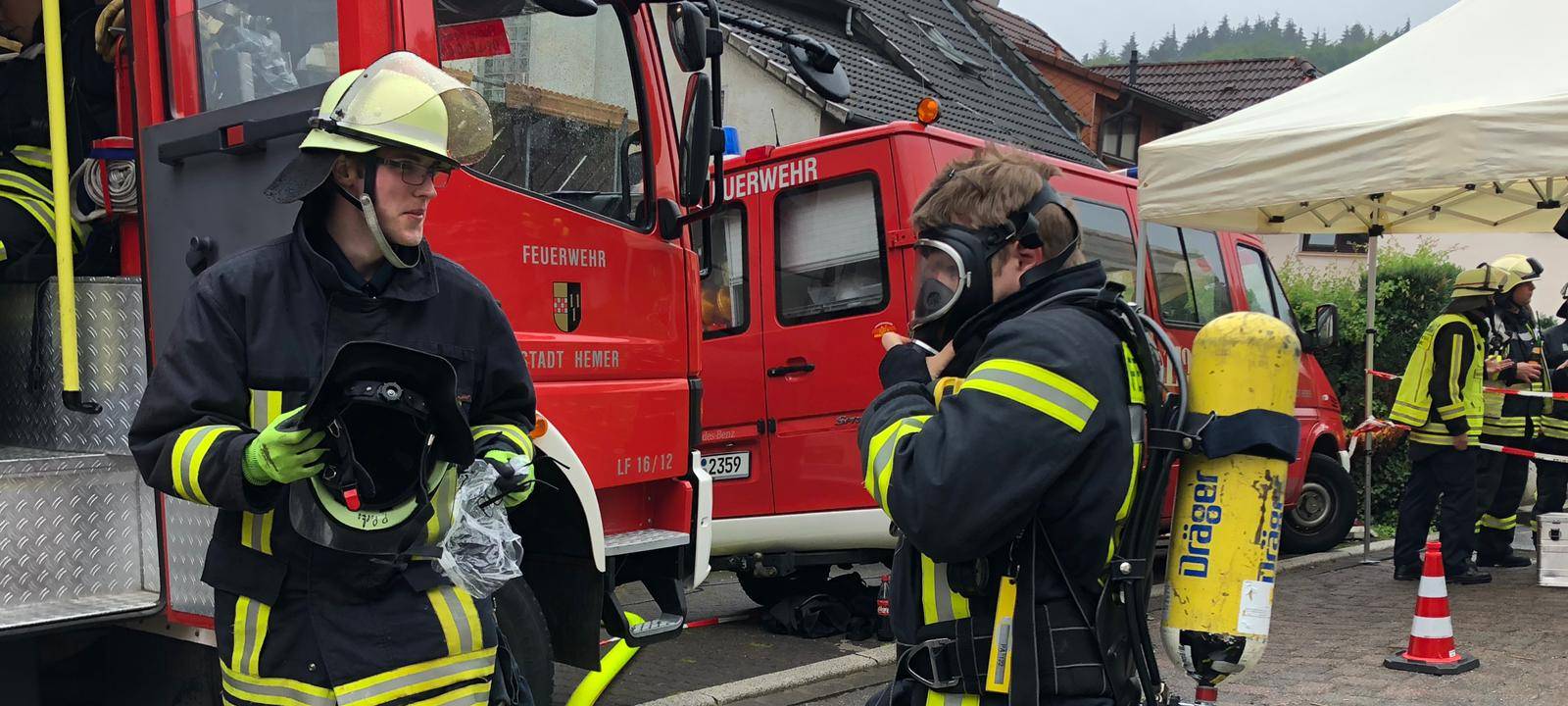 Sprengstoffexperten in Hemer-Westig im Einsatz