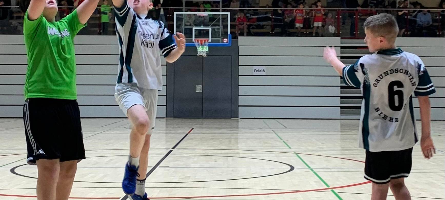Korb auf Korb bei der Basketball-Kreismeisterschaft