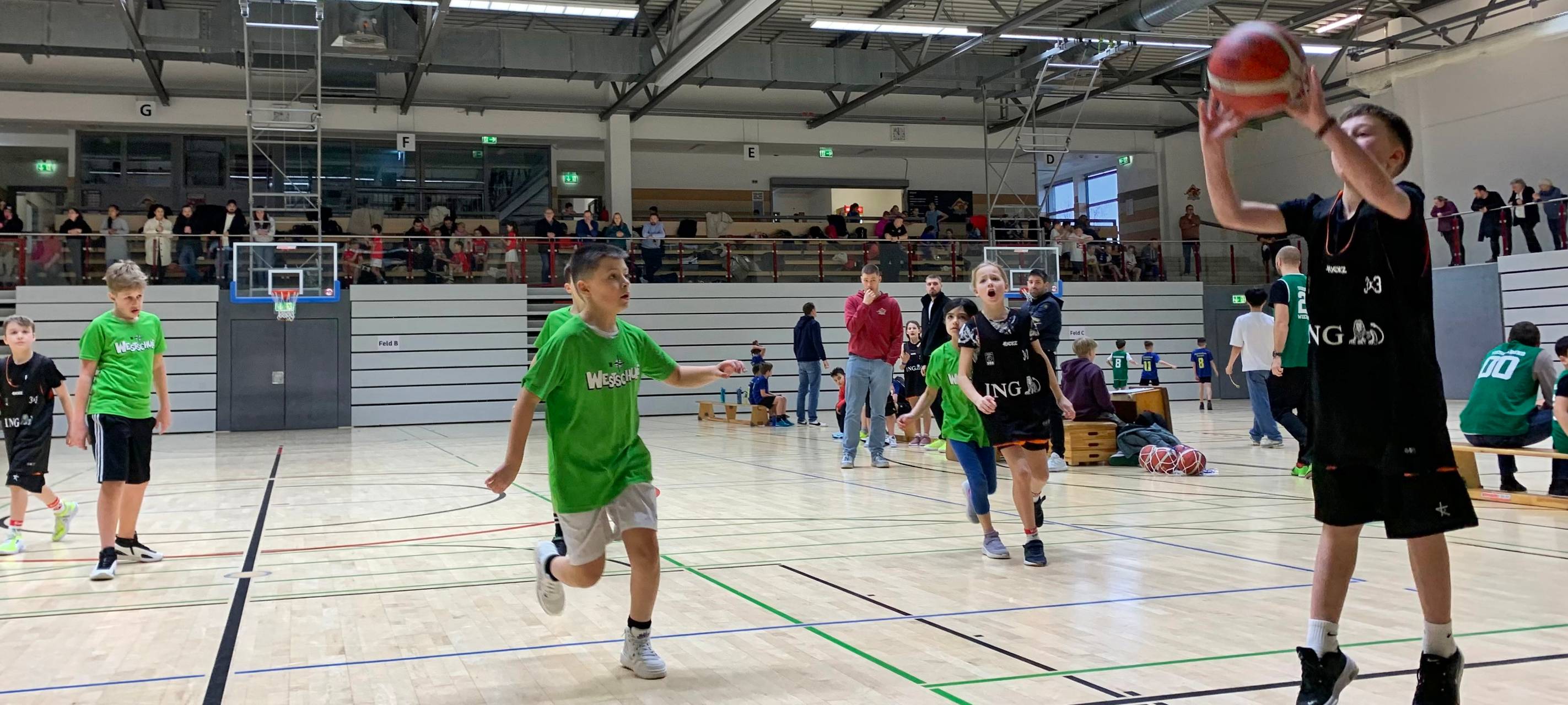 Korb auf Korb bei der Basketball-Kreismeisterschaft