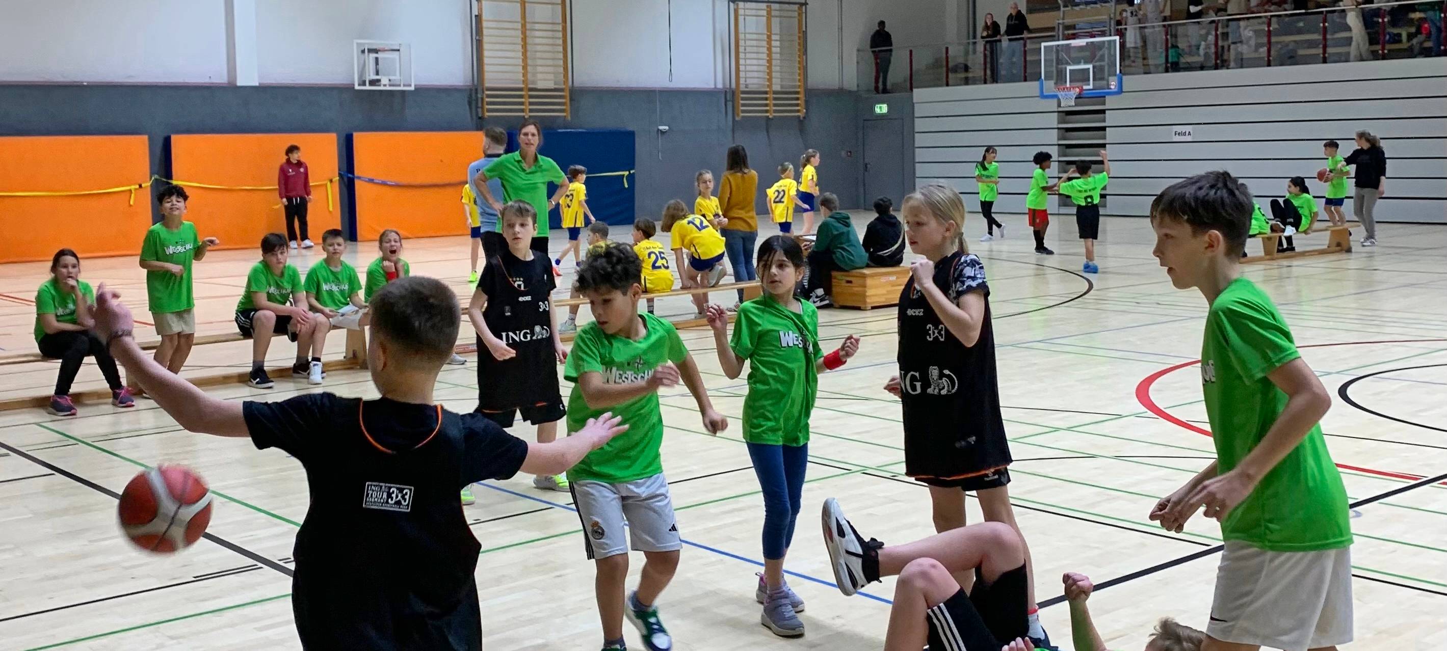 Korb auf Korb bei der Basketball-Kreismeisterschaft