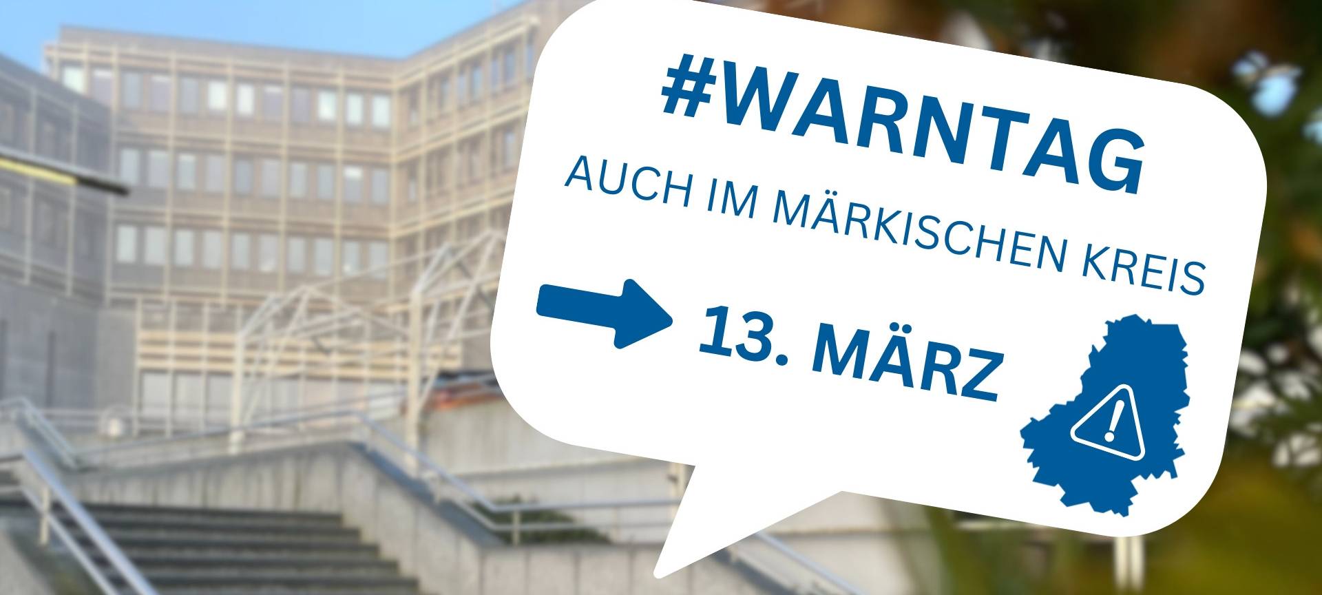 Wichtiger Test für die Sicherheit: In Nordrhein-Westfalen findet am Donnerstag, 13. März, ein weiterer „Warntag“ statt. Auch in allen Kommunen des Märkischen Kreises werden sämtliche Warnmittel- und Systeme getestet, darunter die Warn-App „NINA“ und „Cell Broadcast“.