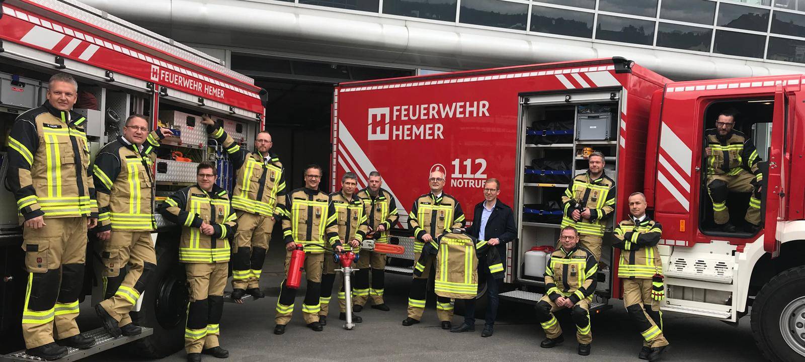 Neue Schutzausrüstung für Feuerwehr Hemer