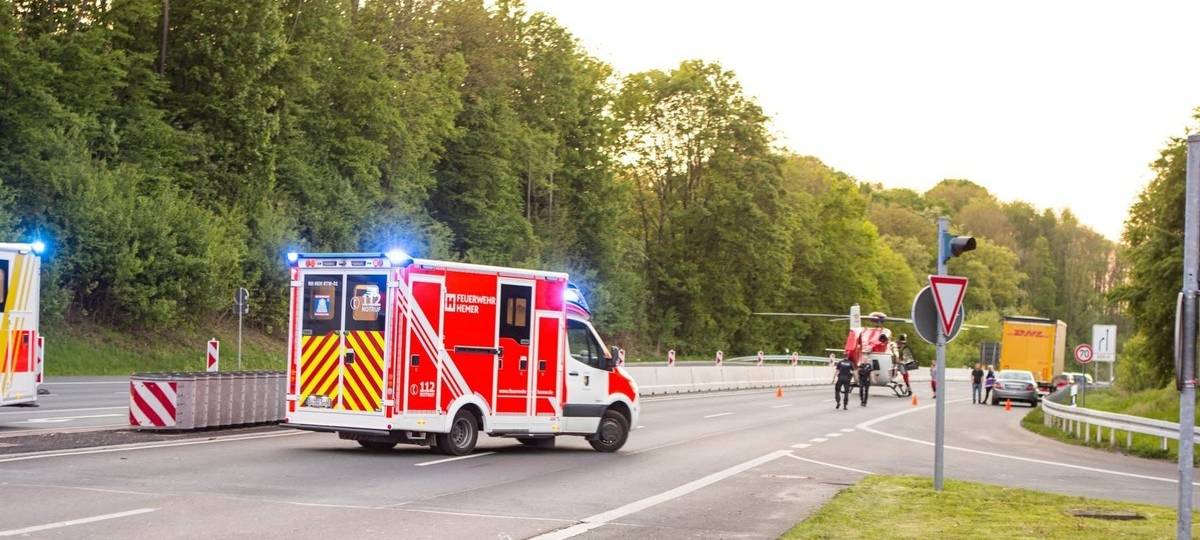 Motorradfahrer Unfall in Iserlohn