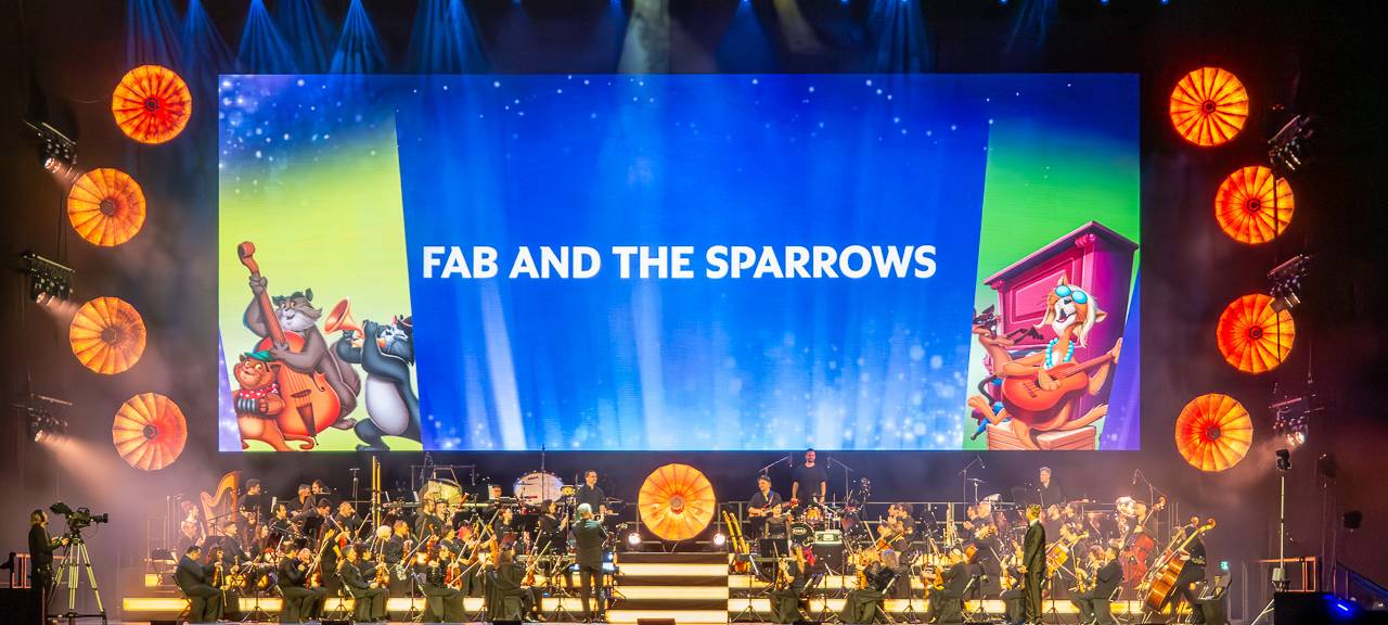 Disney in Concert findet in der Oberhausener Rudolf Weber-ARENA im Mai vor vielen Zuschauern und Fans statt.