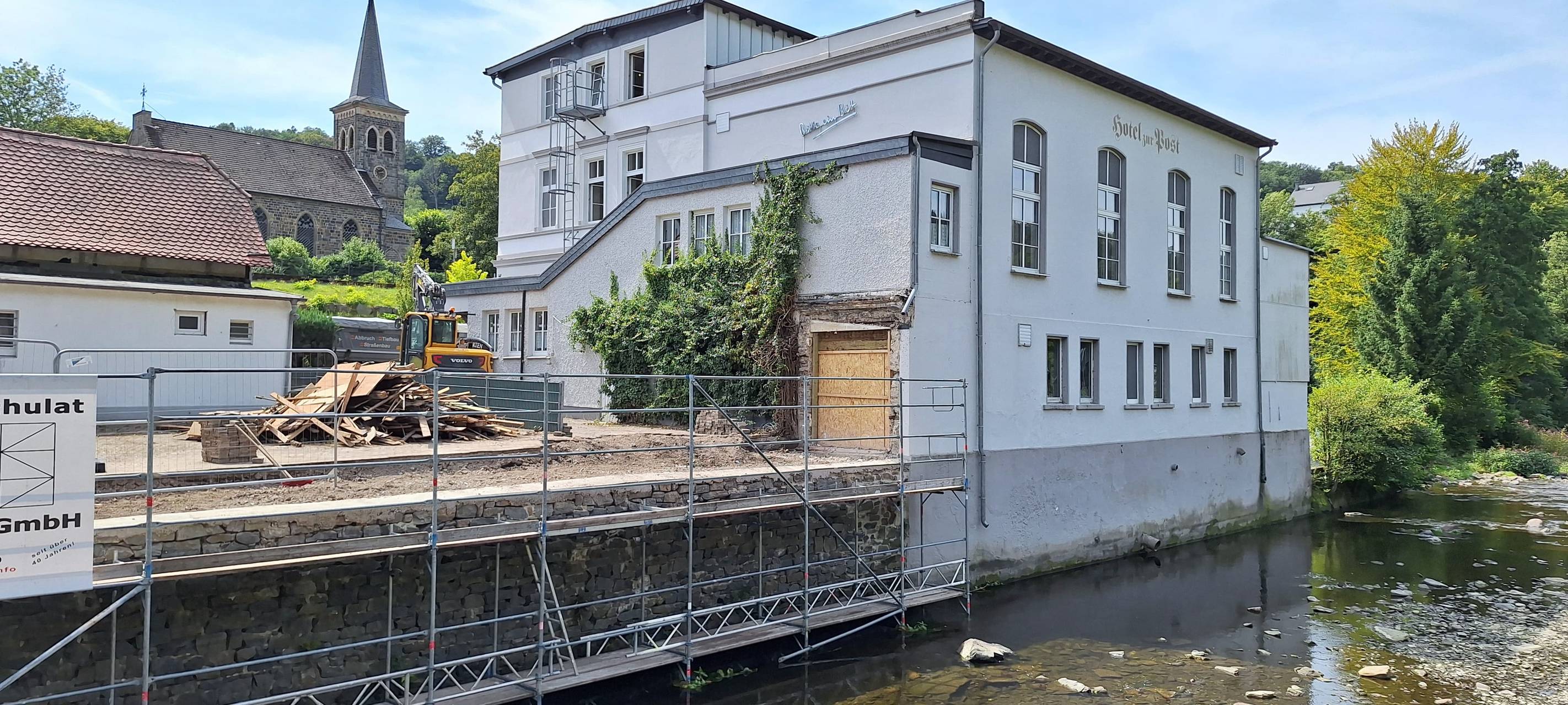 Umbau des Hotels "Zur Post" in Schalksmühle geht weiter