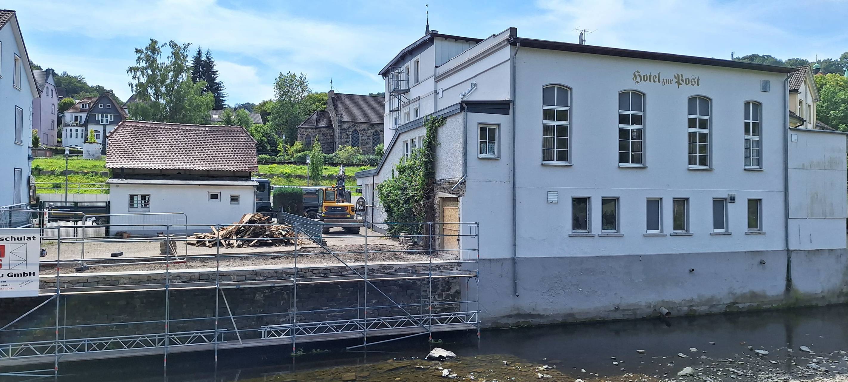 Umbau des Hotels "Zur Post" in Schalksmühle geht weiter