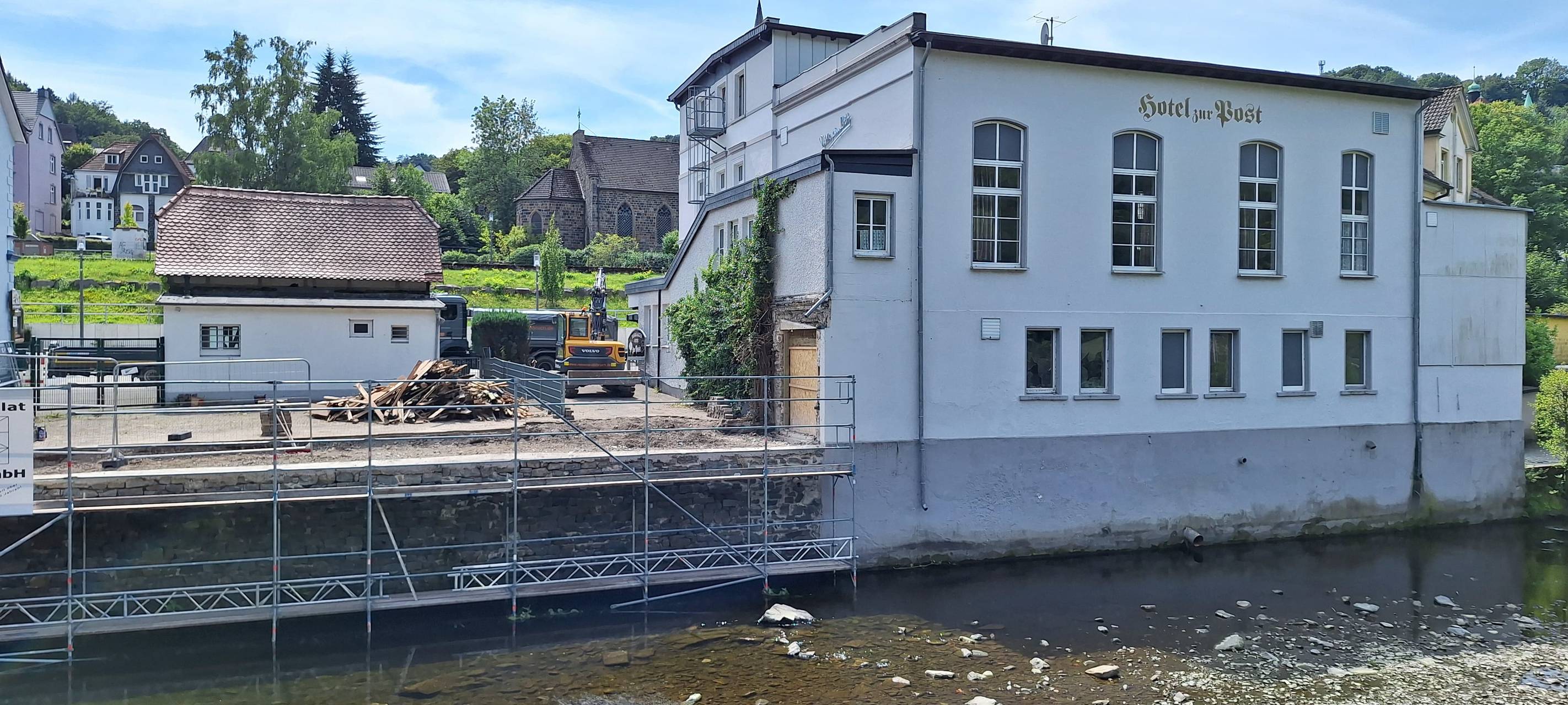 Umbau des Hotels "Zur Post" in Schalksmühle geht weiter