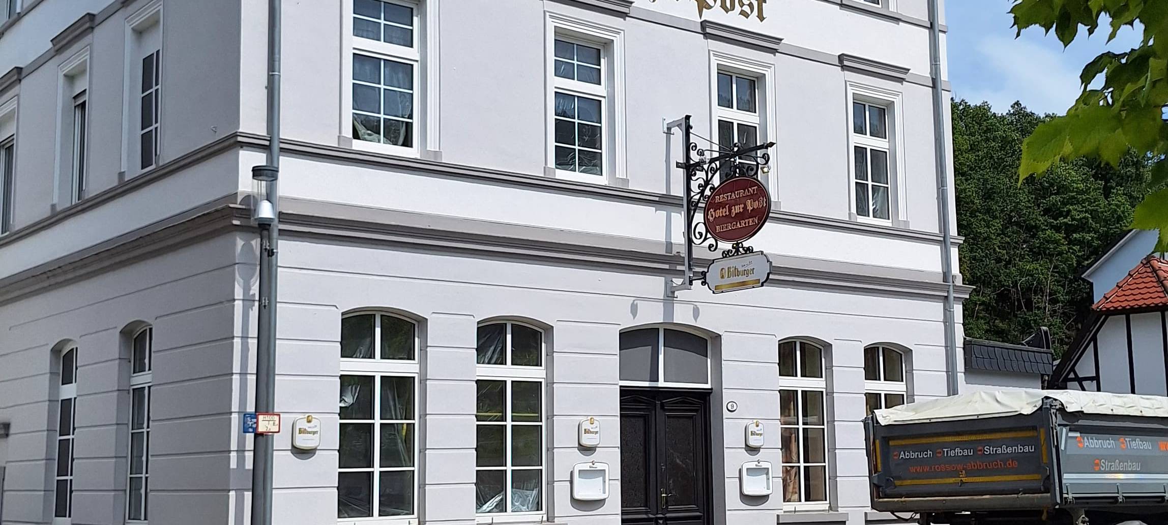 Umbau des Hotels "Zur Post" in Schalksmühle geht weiter