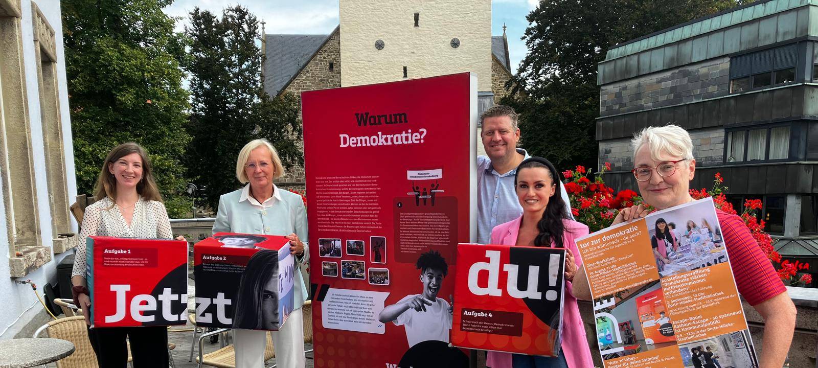 Aktion zur Demokratieförderung im Rahmen der Kommunalwahl in Menden