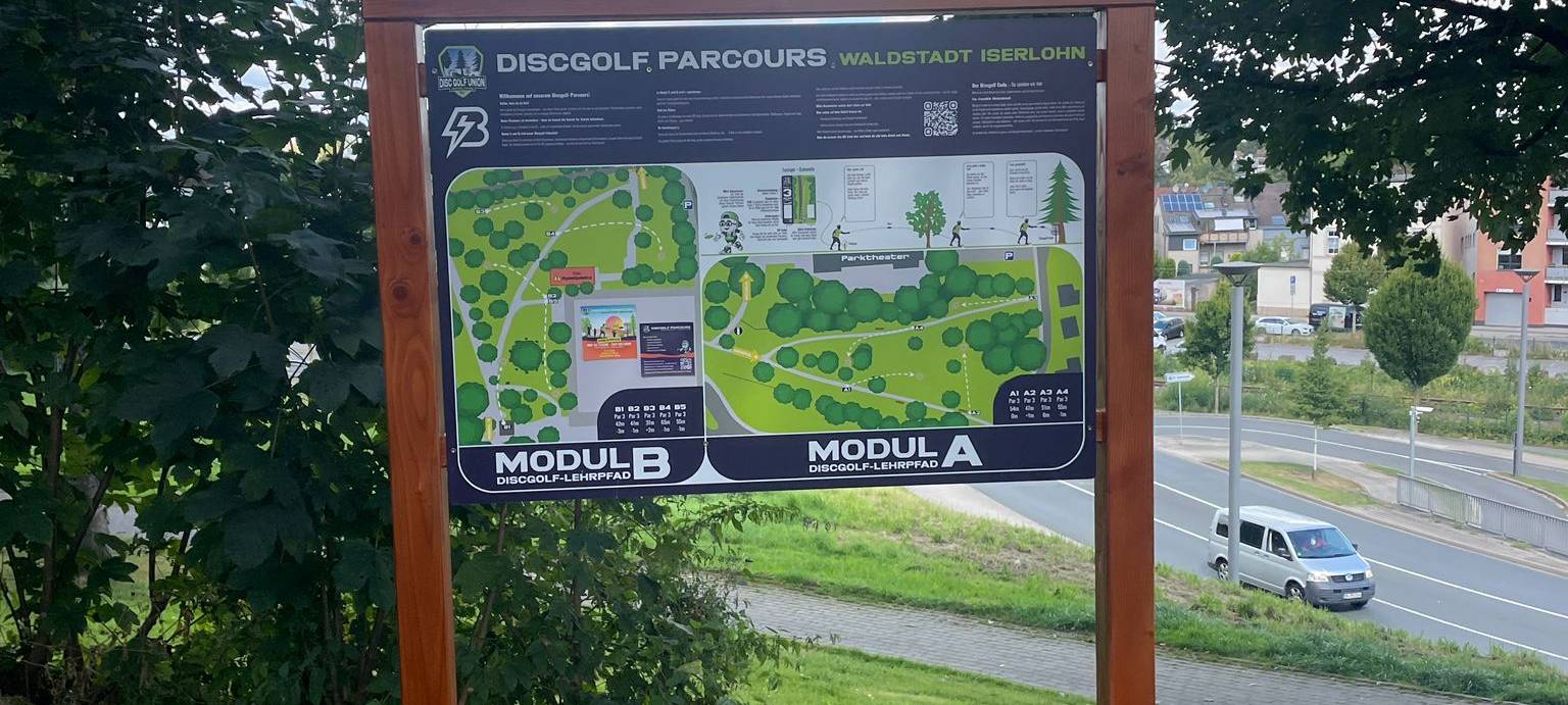 Neuer Discgolf Parcours in Iserlohn