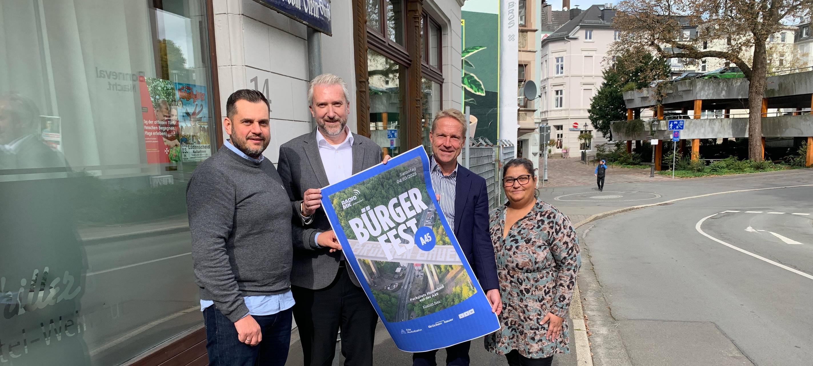 A45-Bürgerfest in Lüdenscheid: Musik, Selfies und mehr