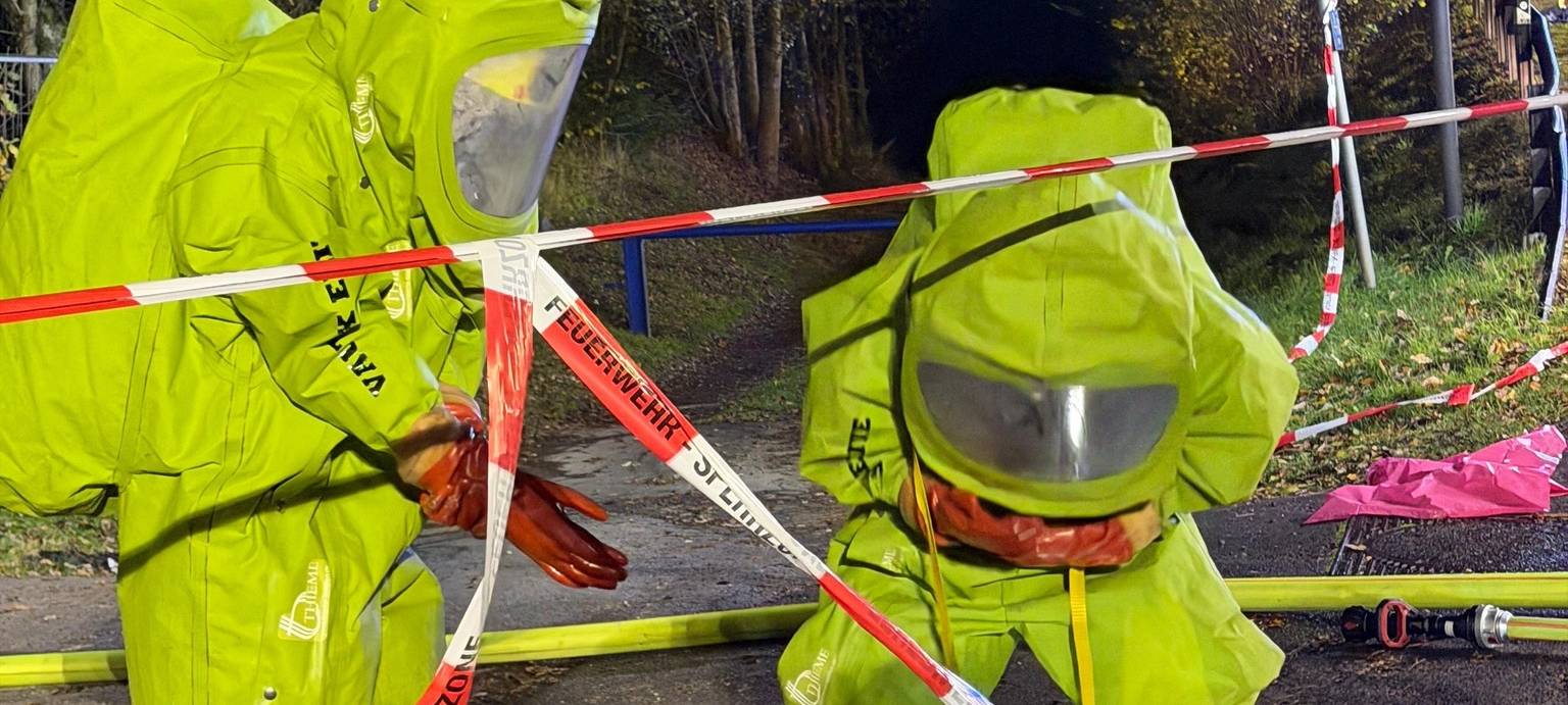 Gefahrguteinsatz in Kierspe an Halloween