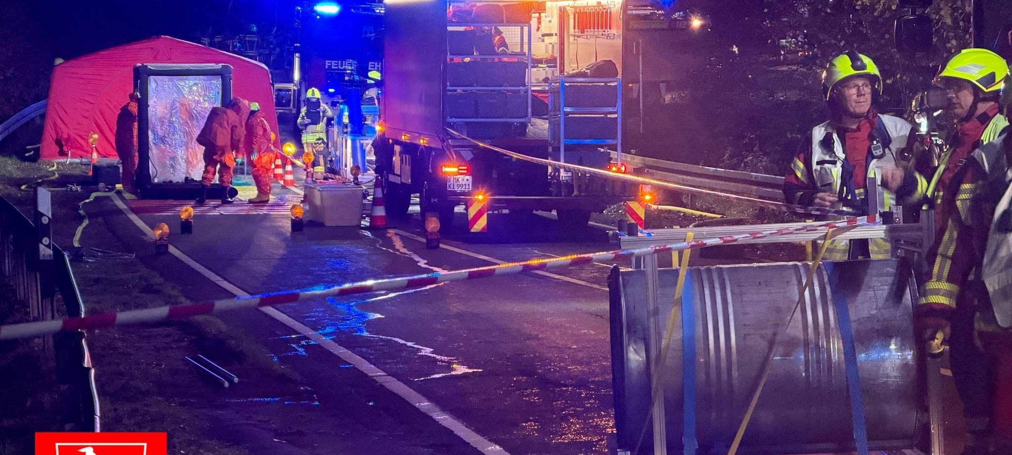 Gefahrguteinsatz in Kierspe an Halloween