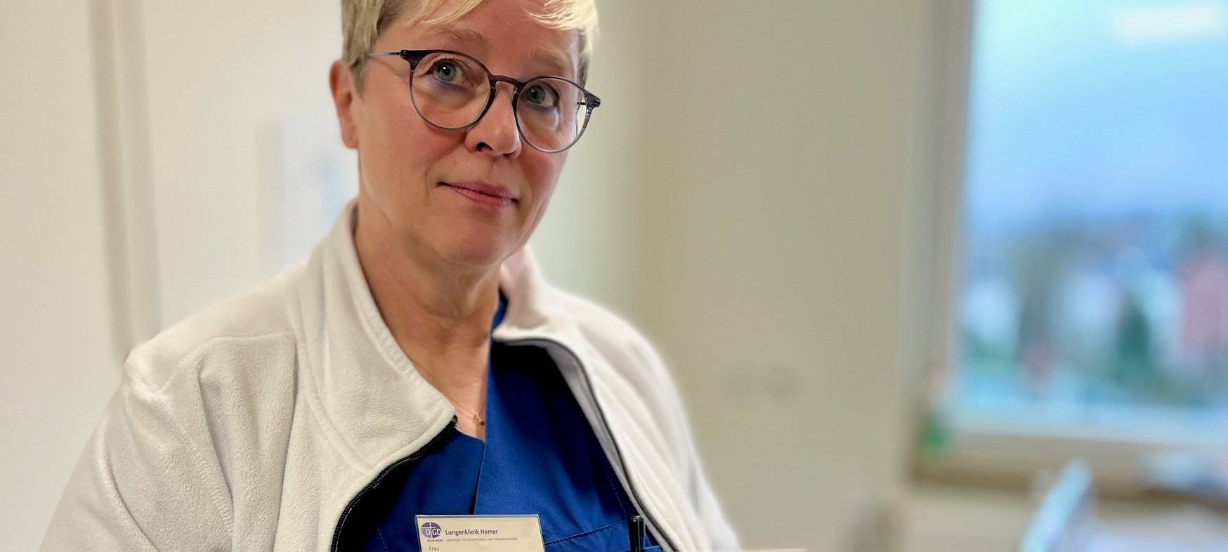 Regina Bilstein ist Hygienefachkraft in der Lungenklinik Hemer.