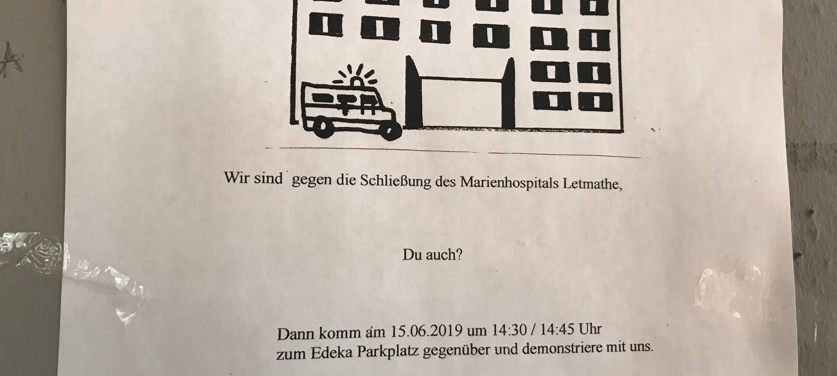Demo gegen Krankenhaus-Schließung in Iserlohn-Letmathe