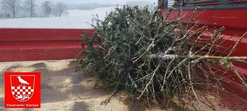 Weihnachtsbaumsammlung in Kierspe verschoben