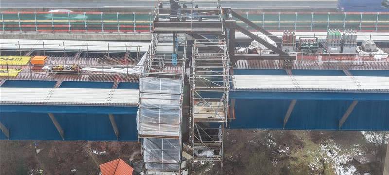 Zweite Stahlhochzeit bei Rahmedetalbrücke
