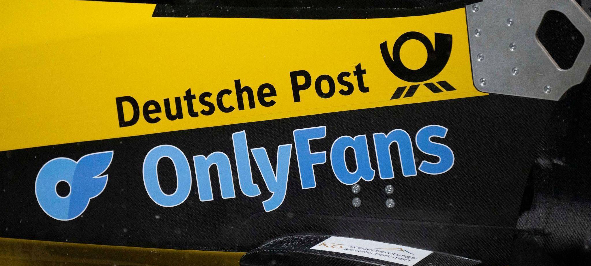 Werbung auf dem Bob von Lisa Buckwitz