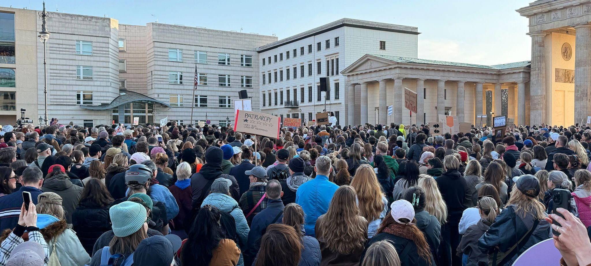 Demonstration gegen sexualisierte digitale Gewalt