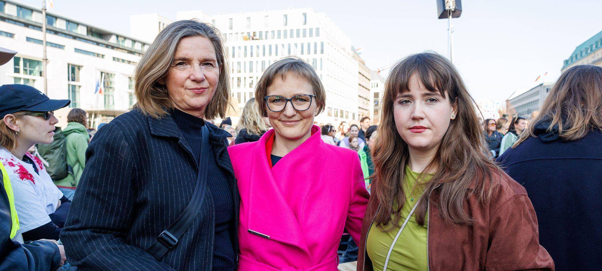 Demonstration gegen sexualisierte digitale Gewalt