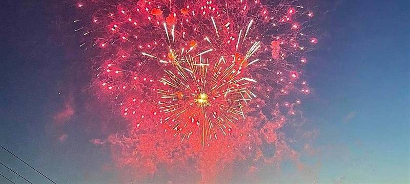 Feuerwerk über dem Iserlohner Seilersee