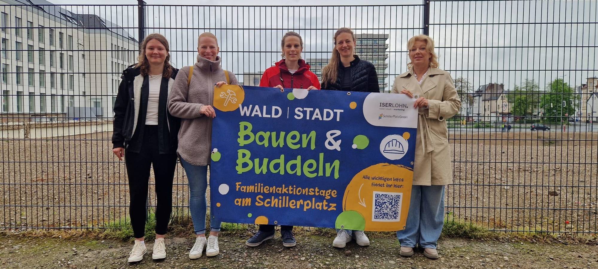 Aktion "Bauen und Buddeln" auf Schillerplatz in Iserlohn