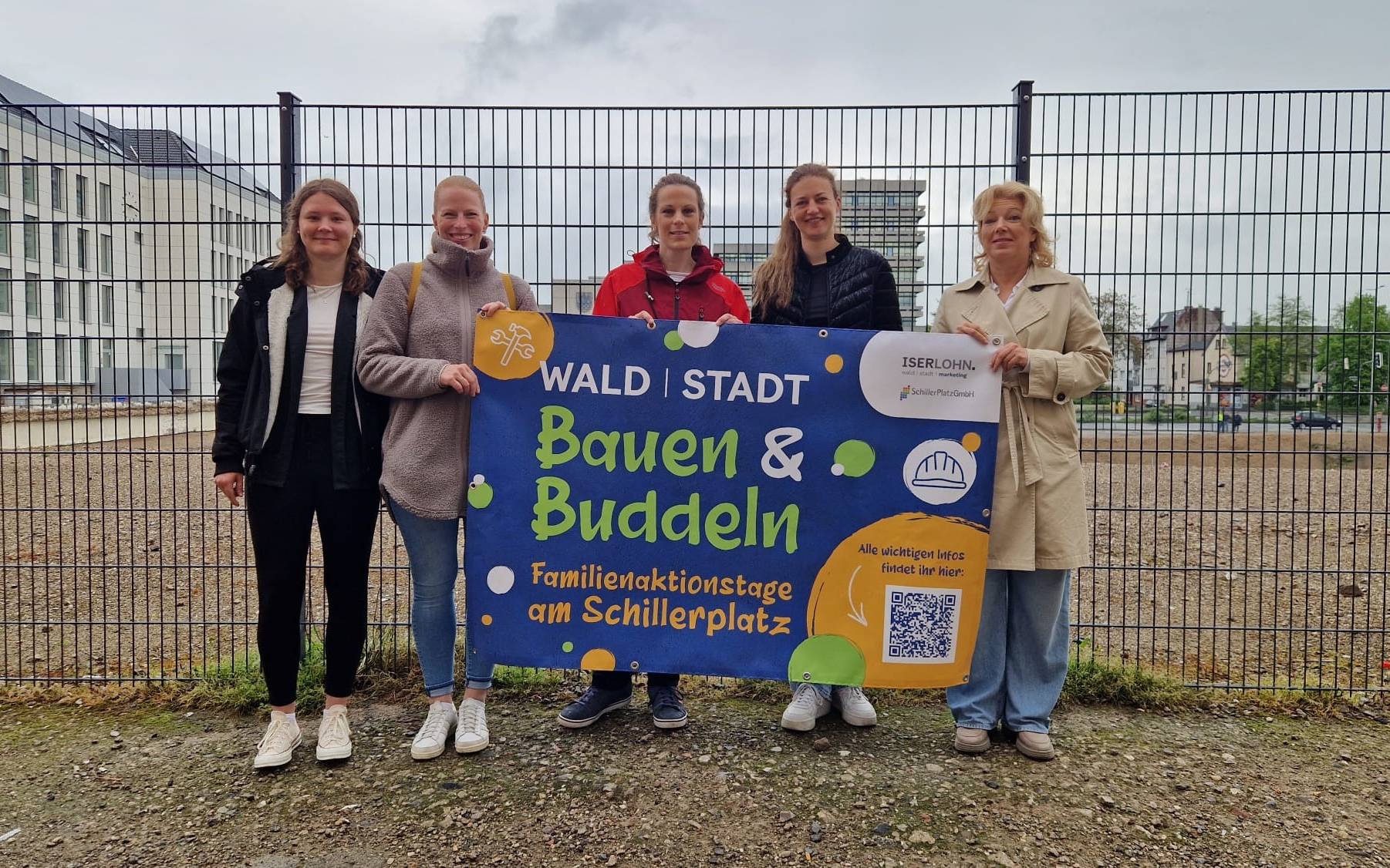Aktion "Bauen und Buddeln" auf Schillerplatz in Iserlohn