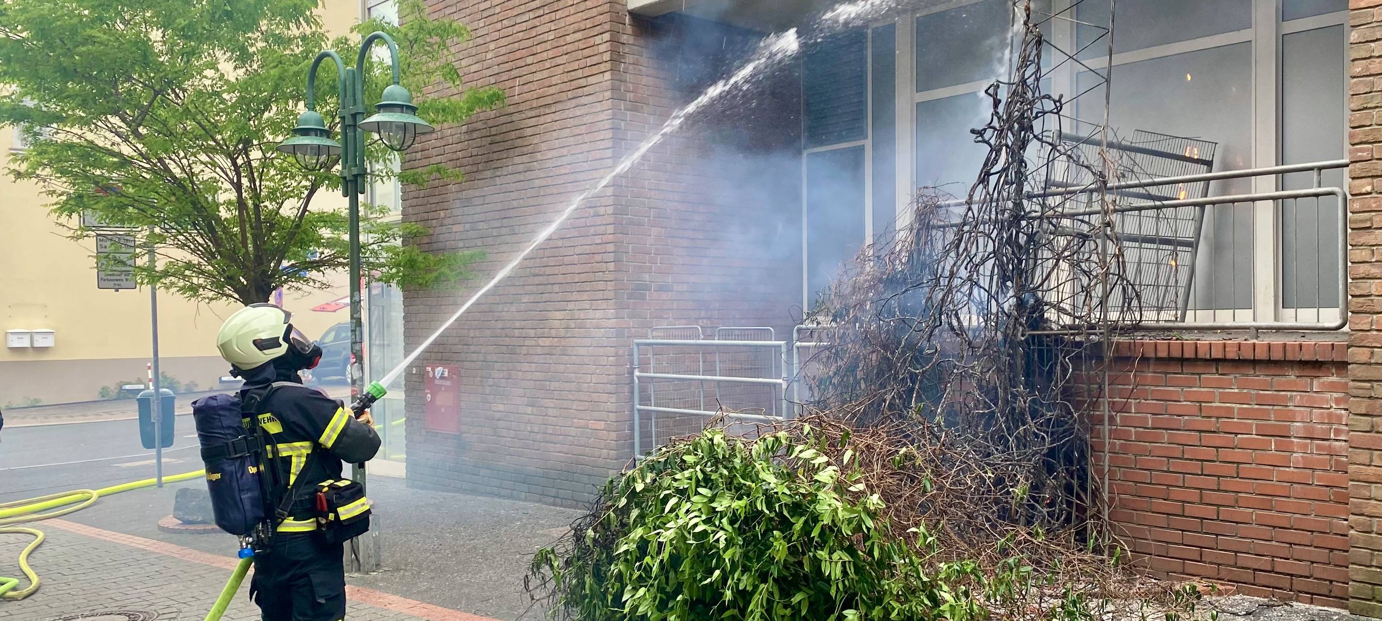Feuerwehreinsatz am Waldstadtzentrum in Iserlohn