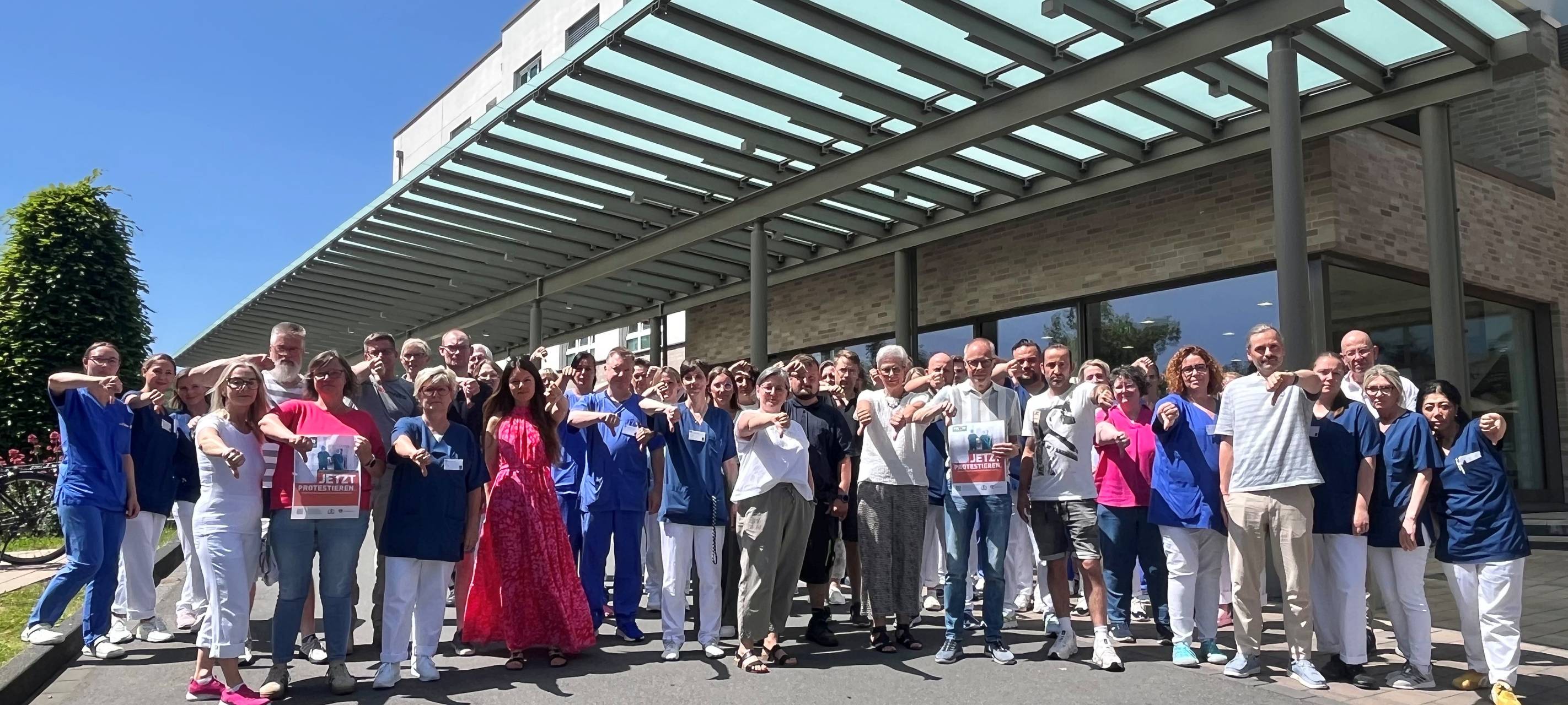 Kliniken in Hemer gegen Regierungs-Sparpläne