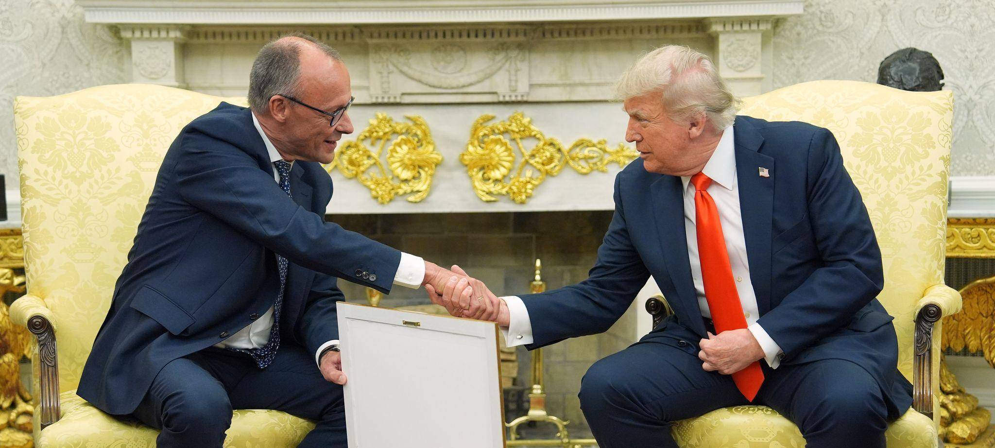 US-Präsident Trump empfängt Bundeskanzler Merz