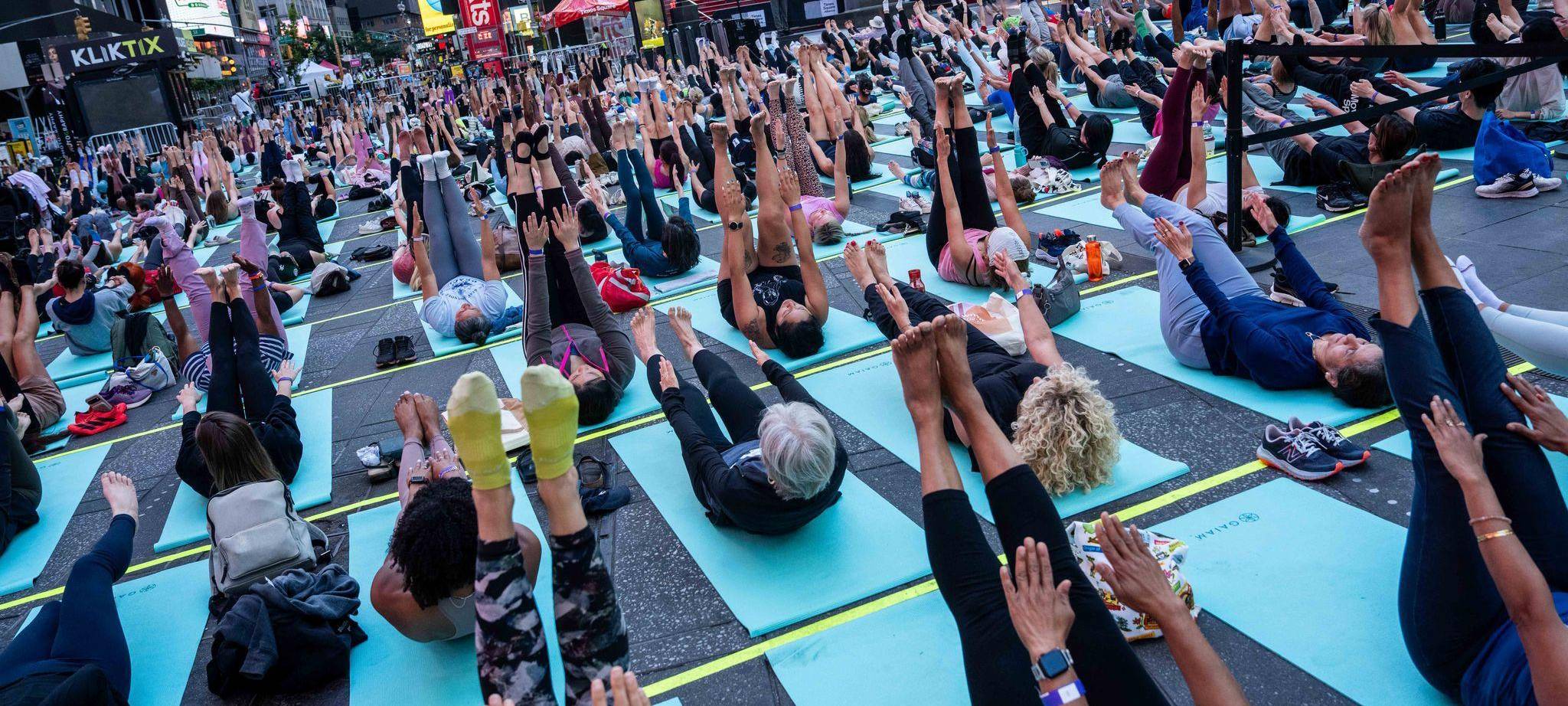 Yoga zur Sommersonnenwende in New York