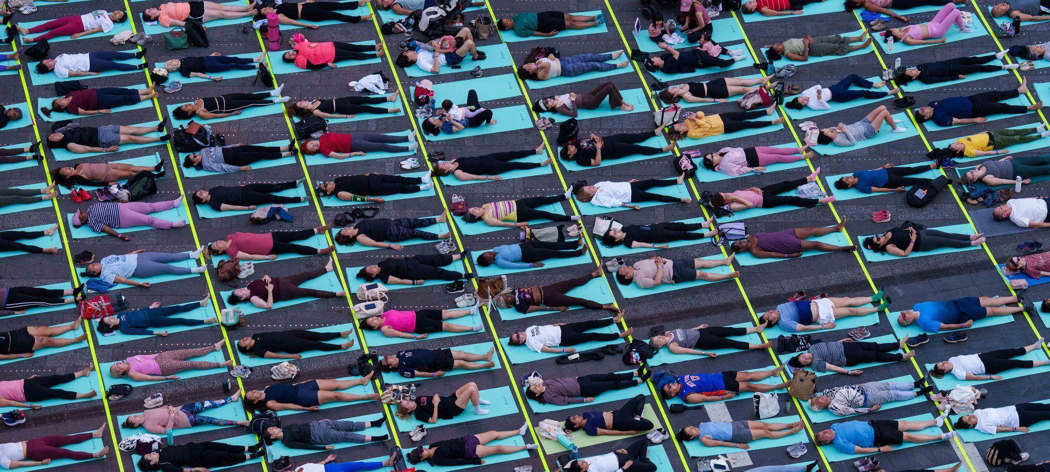 Yoga zur Sommersonnenwende in New York