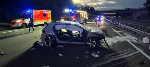 Schwerer Unfall auf der A45