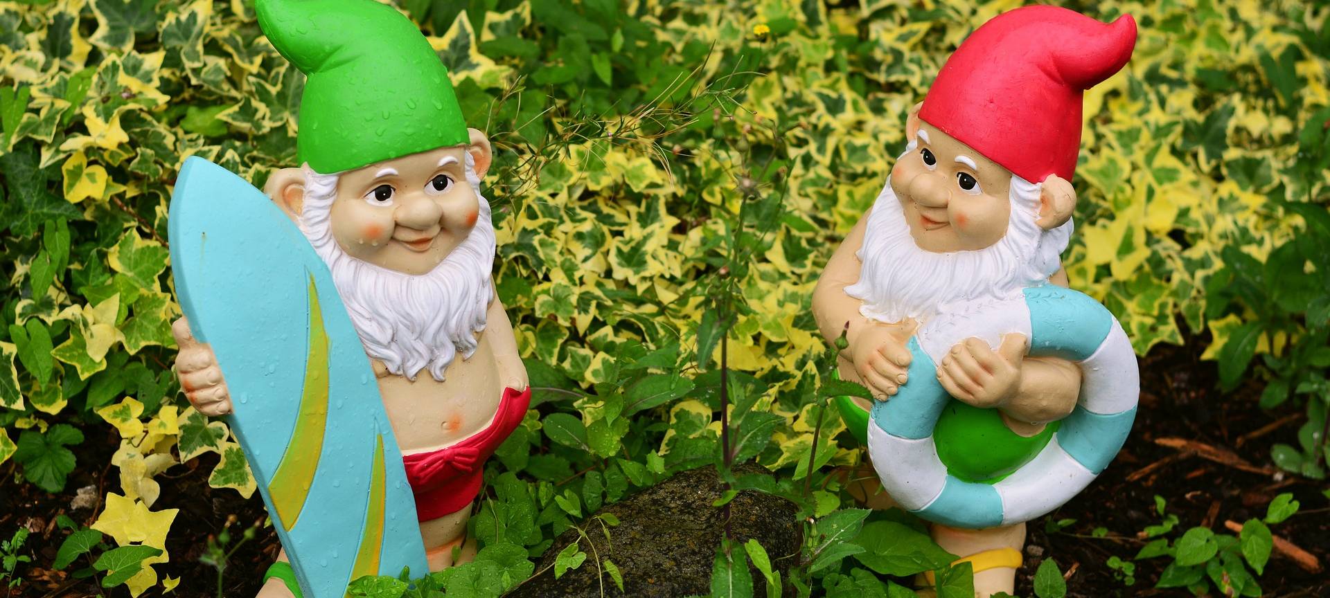 Gartenzwerge Gartenhütte