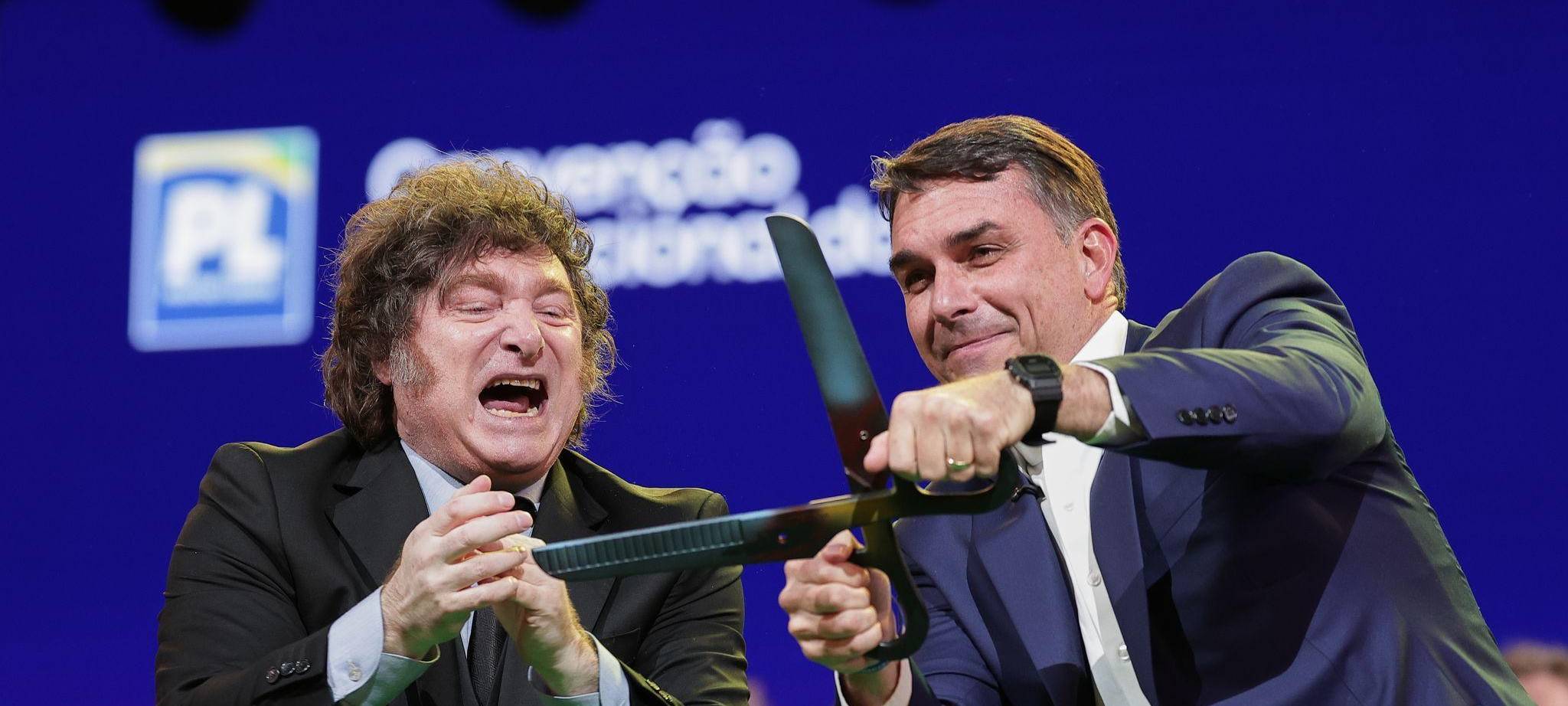 Flavio Bolsonaro beim Parteitag