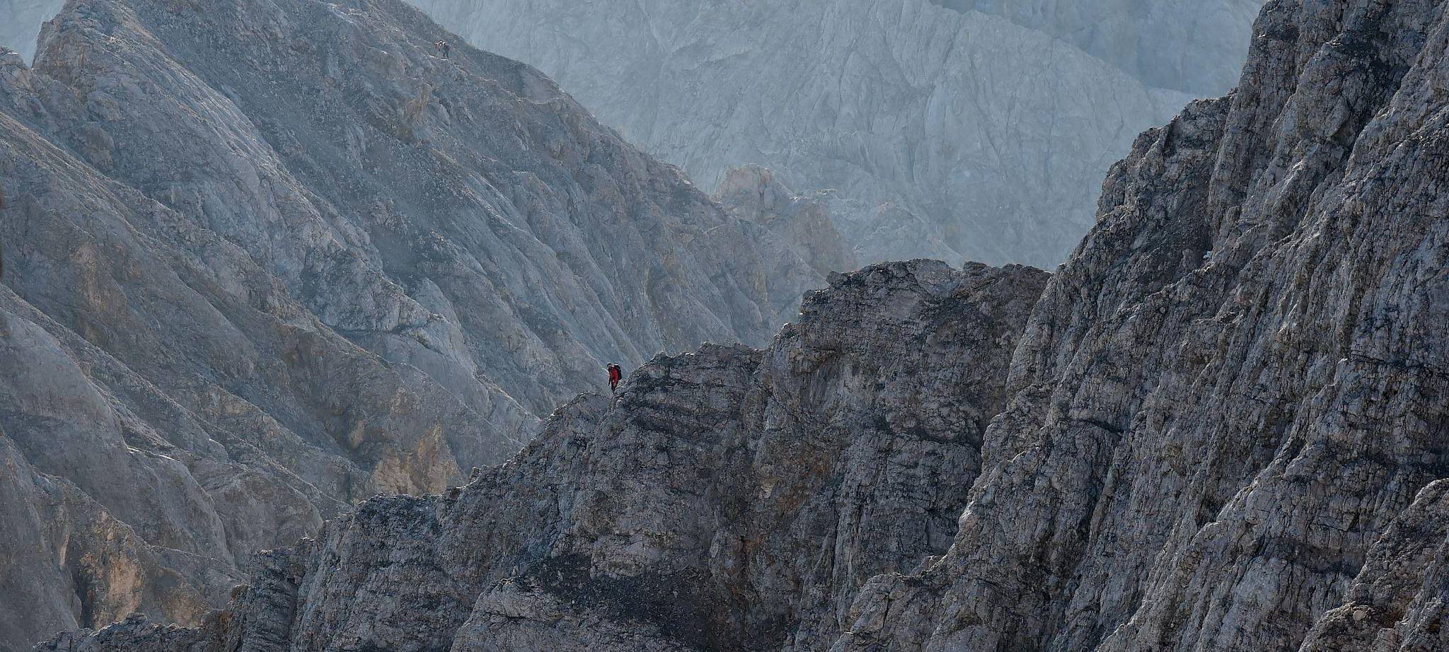 Jubiläumsgrat nahe der Zugspitze