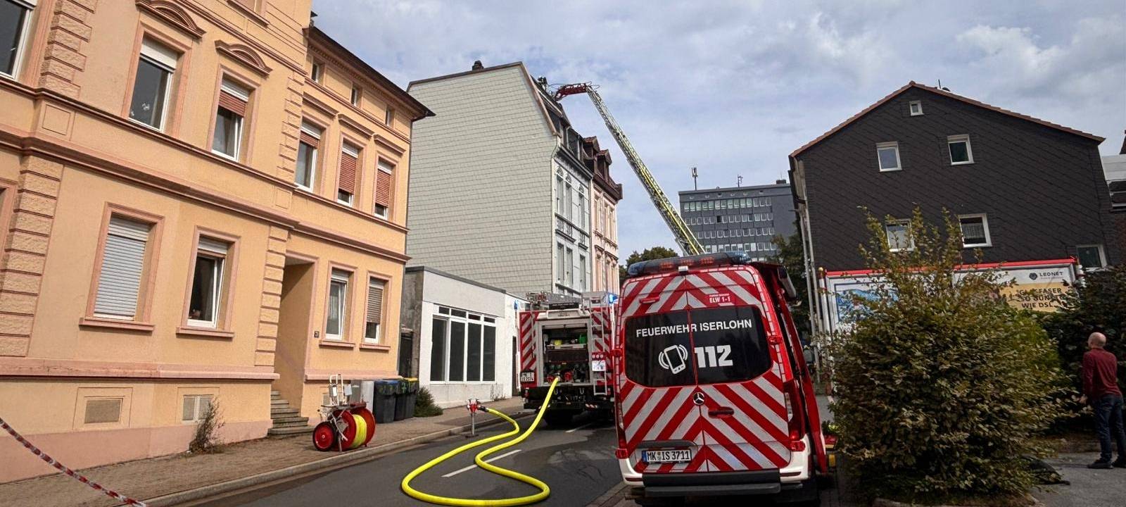 Brand in Iserlohn: Hohler Weg gesperrt