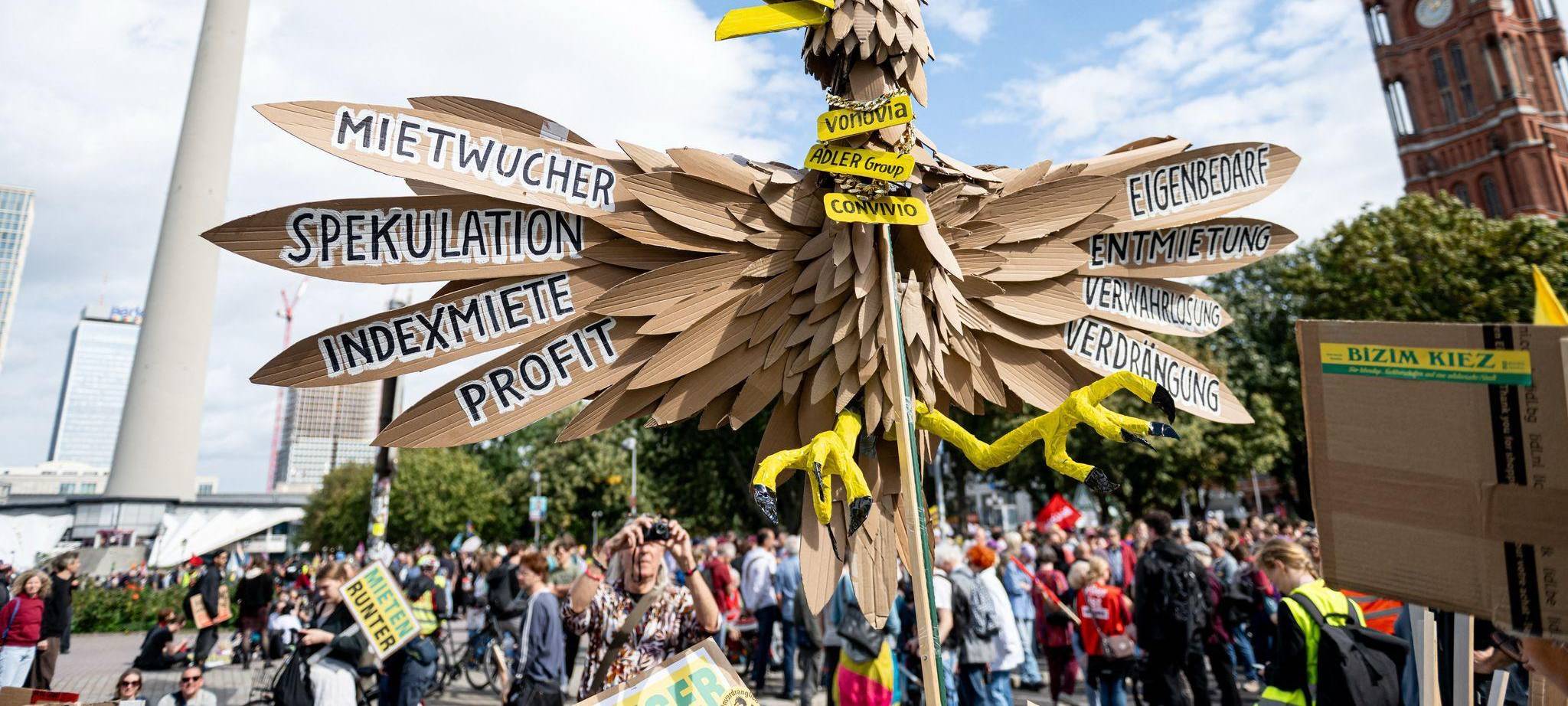 Demonstration gegen Verdrängung und hohe Mieten