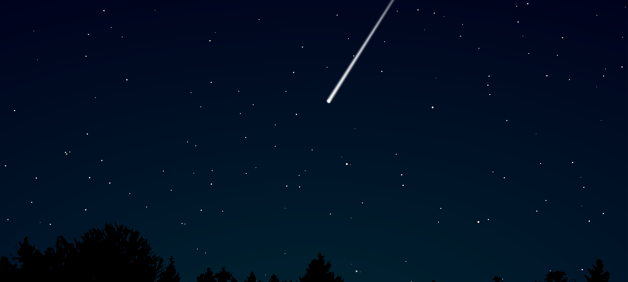 Sternschnuppen sind unterwegs