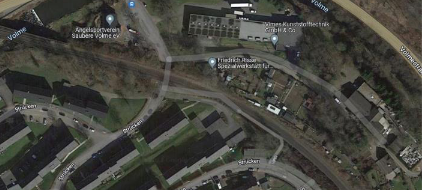 Einmündung der Ortslage Strücken in die B54